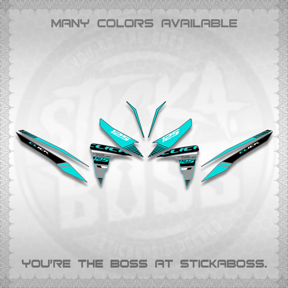 CLICK 125 V2 DECALS (2026 LIQUID COOLED DESIGN)STICKER DECALS BY STICKABOSS