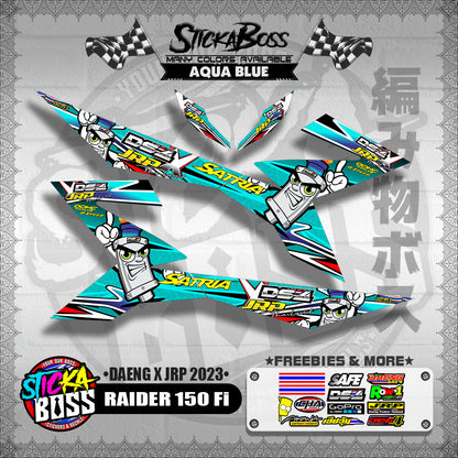 RAIDER 150 Fi DECALS ( DAENG x JRP 2023 )【WITH FREEBIES】