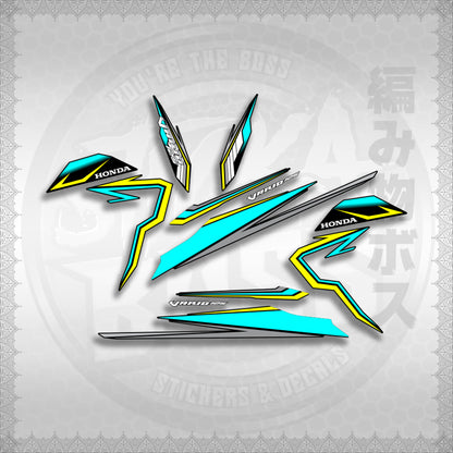 CLICK 125 V3 VARIO VR182114 DESIGN STICKER DECALS By STICKABOSS (SOFIE LAMINATED WATERPROOF)