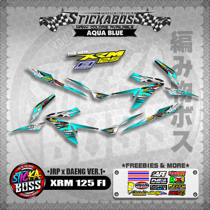 XRM 125 FI Decals - (JRP x DAENG VER.1) [STREET BIKE CONCEPT]【PREMIUM GLOSSY LAMINATED】