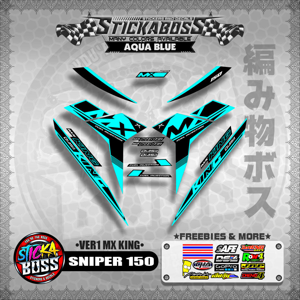SNIPER 150 DECALS ( VER1 MX KING )【WITH FREEBIES】MALAYSIAN CONCEPT/Y15ZR/EXCITER 150