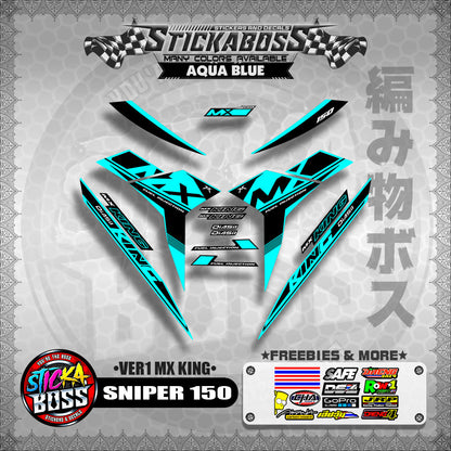 SNIPER 150 DECALS ( VER1 MX KING )【WITH FREEBIES】MALAYSIAN CONCEPT/Y15ZR/EXCITER 150