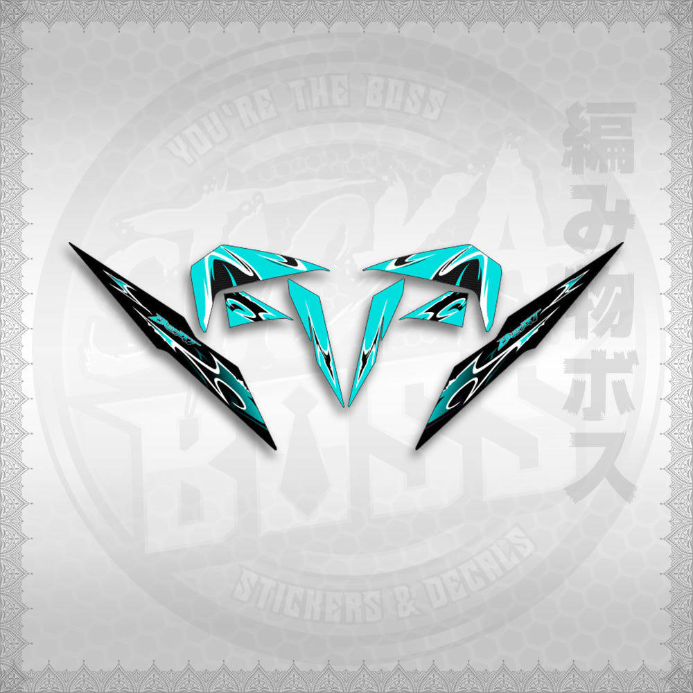 STICKER DECALS for BEAT FI V2 (BV225LENEMOHO) By STICKABOSS (SOFIE LAMINATED WATERPROOF)