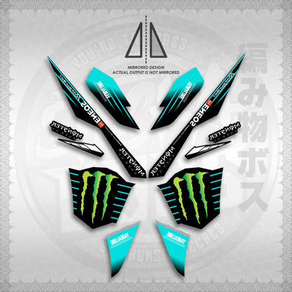 STICKER DECALS for AEROX V3 ALPHA TURBO INDO (AV3MOED01) By STICKABOSS (SOFIE LAMINATED WATERPROOF)