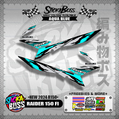 RAIDER 150 FI DECALS ( NEW 2024 R150 )【WITH FREEBIES】