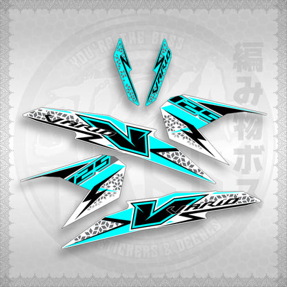 STICKER DECALS for CLICK 125 V3 MALAY/INDO CONCEPT (CV3FOWHSTSTVAA29) By STICKABOSS (SOFIE LAMINATED)