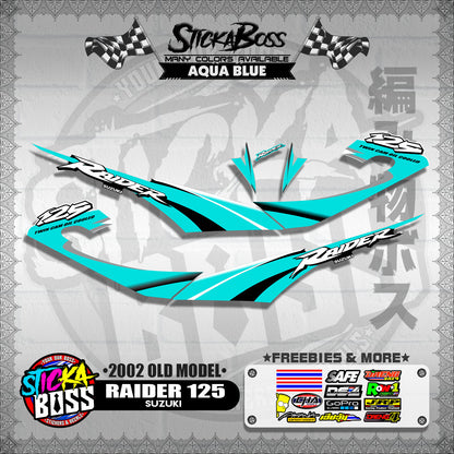 RAIDER 125 DECALS ( 2002 OLD MODEL )【WITH FREEBIES】