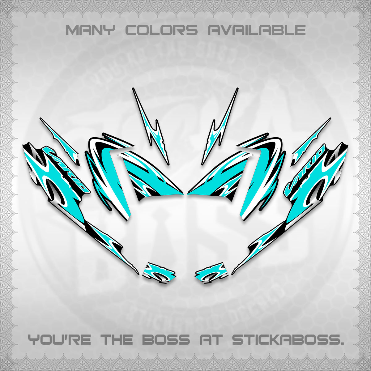 CLICK 125 V4 VARIO STRIPING DECALS (2026 NEW LED DESIGN) STICKER DECALS By STICKABOSS