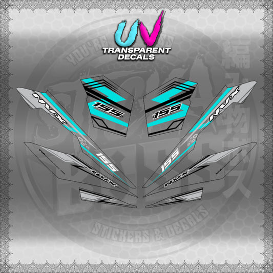 【PREMIUM UV PRINT】TRANSPARENT AEROX V3 ALPHA TURBO INDO (AV3NVRAST) 【WITH FREEBIES】