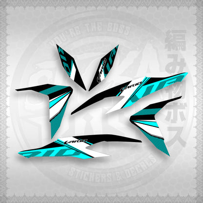 STICKER DECALS for CLICK V2 (CV2VA20MA) By STICKABOSS (SOFIE LAMINATED WATERPROOF)