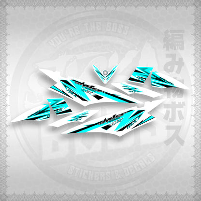 STICKER DECALS for MIO SOUL I (MSISTCAFOWH) By STICKABOSS (SOFIE LAMINATED)