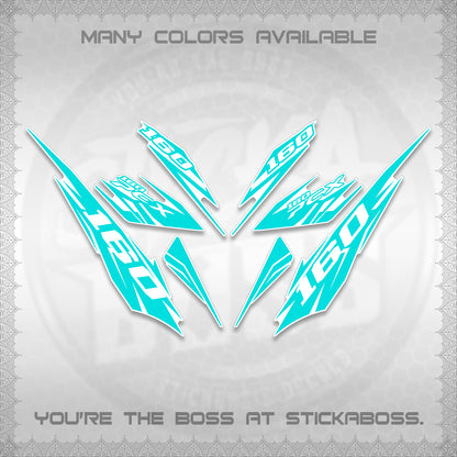 PCX 150 160 INDO FOR WHITE DECALS (2026 NEW 08 DESIGN) STICKER DECALS By STICKABOSS