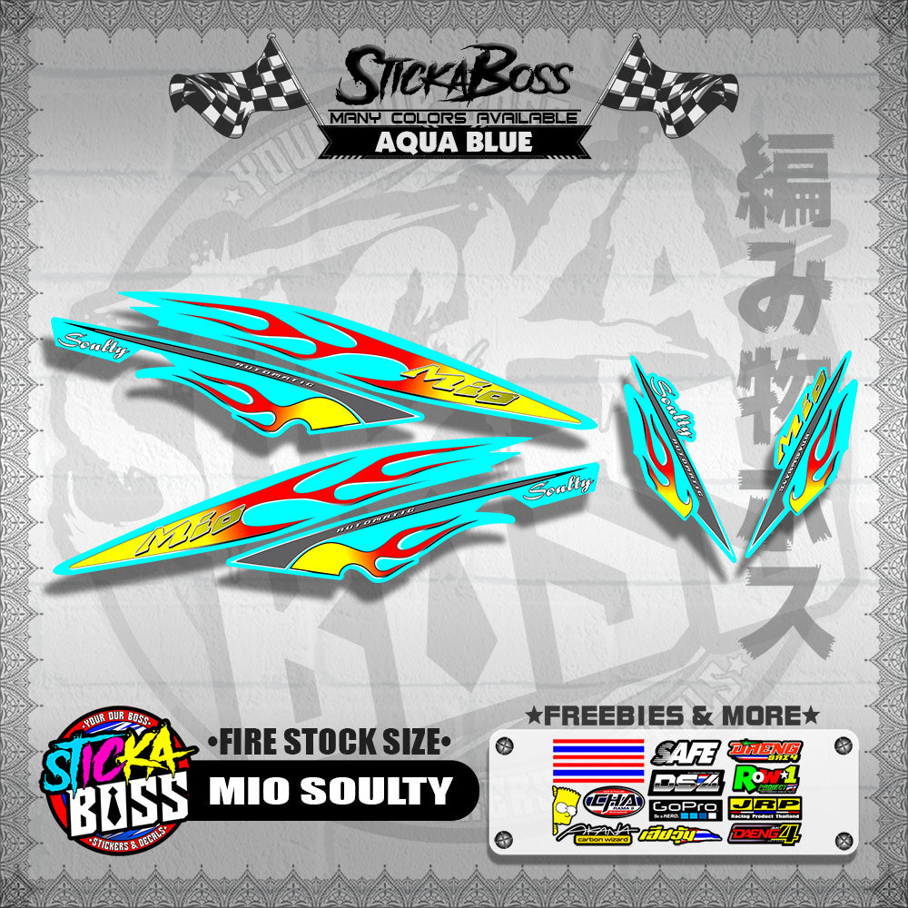 MIO SOULTY DECALS ( FIRE STOCK SIZE )【WITH FREEBIES】