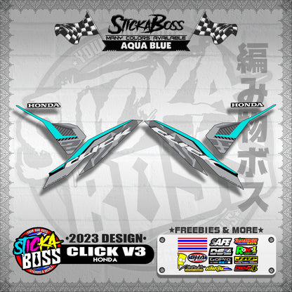 CLICK V3 DECALS ( 2023 DESIGN )【WITH FREEBIES】