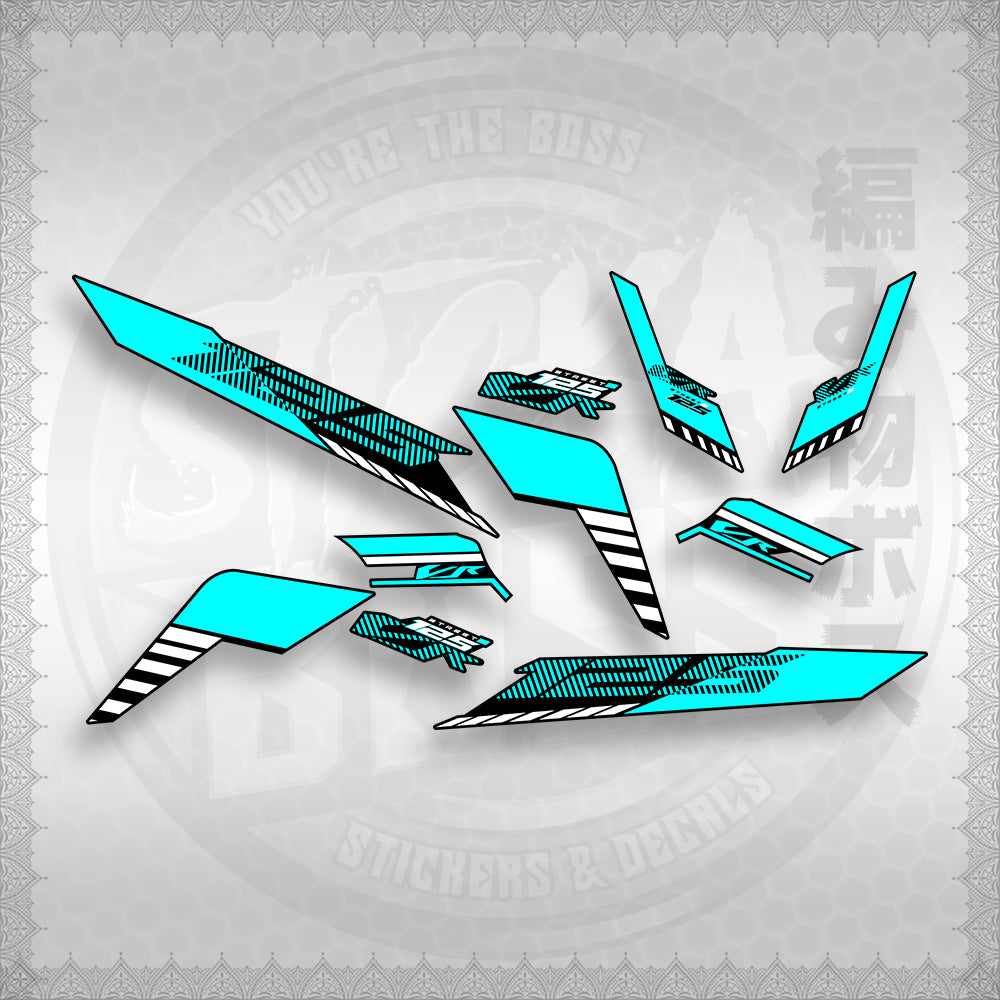 STICKER DECALS for CLICK 125 V3 (CV3VRSTDE) By STICKABOSS (SOFIE LAMINATED WATERPROOF)