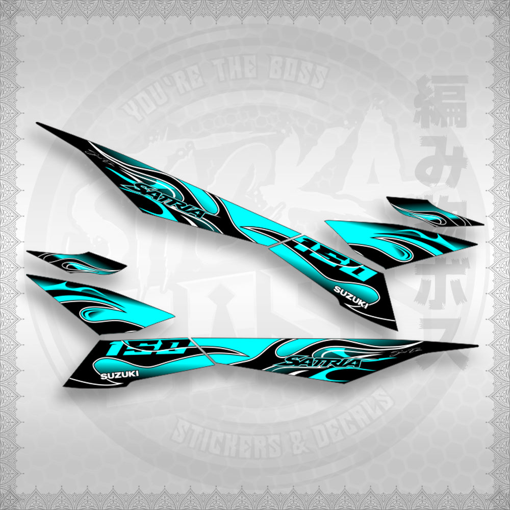 RAIDER 150 FI MALAY CONCEPT ( SATRIA 0001 FIRE V3 ) STICKER DECALS By STICKABOSS
