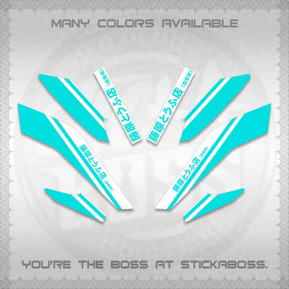 NMAX V2 FOR WHITE DECALS (TRUENO STYLE DESIGN) STICKER KITS By STICKABOSS