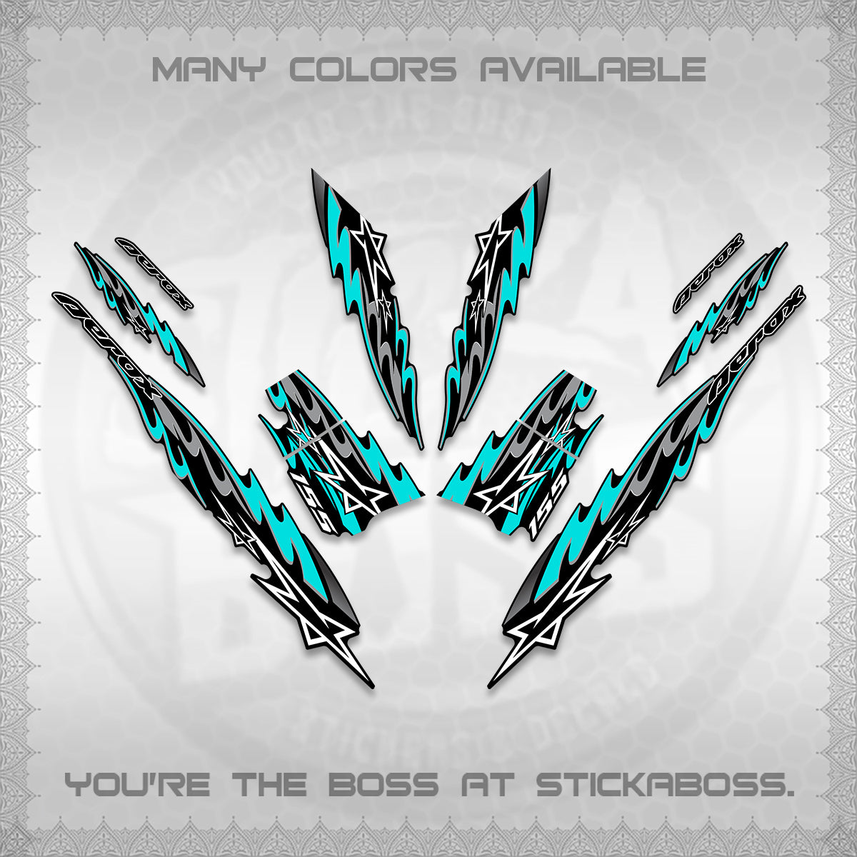 AEROX V2 INDO DECALS (2026 STAR 0001 MOTIF) STICKER KITS By STICKABOSS