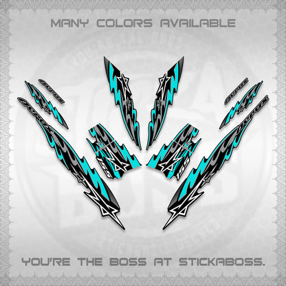 AEROX V2 INDO DECALS (2026 STAR 0001 MOTIF) STICKER KITS By STICKABOSS