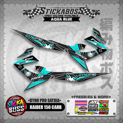 RAIDER 150 CARB STICKER DECALS ( DYNO PRO SATRIA )【WITH FREEBIES】