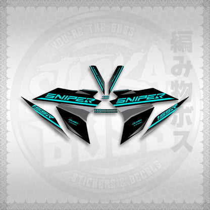 STICKER DECALS for SNIPER 155 (20PHSTDE) By STICKABOSS (SOFIE LAMINATED WATERPROOF)