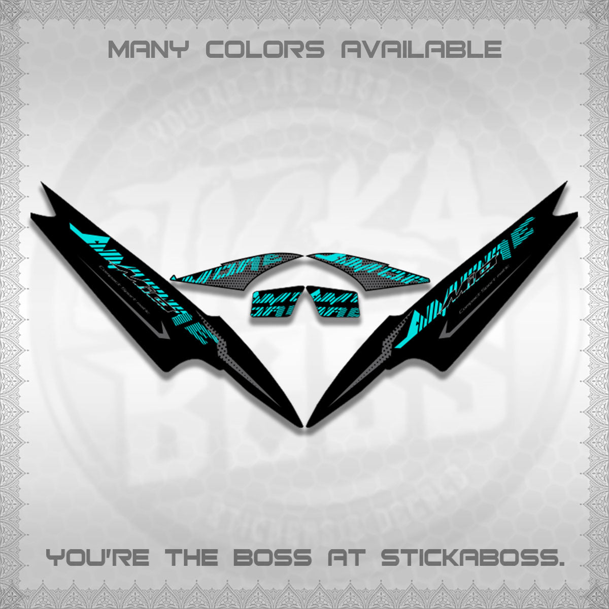 MIO SPORTY/SMILE  DECALS (2026 NEW AMORE DESIGN)STICKER DECALS By STICKABOSS
