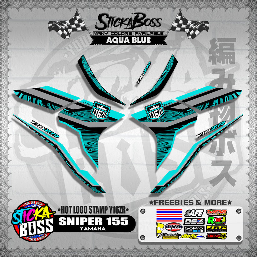 SNIPER 155 DECALS ( HOT LOGO STAMP Y16ZR )【WITH FREEBIES】 – StickaBoss
