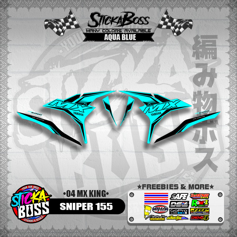 SNIPER 155 DECALS ( 04 MX KING )【WITH FREEBIES】