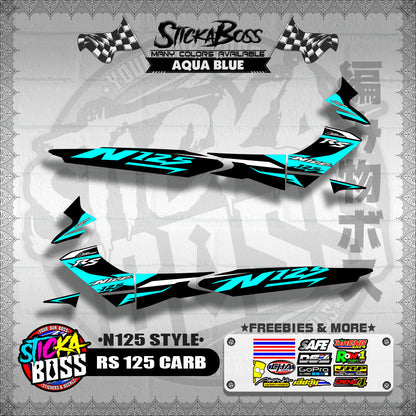 RS 125 CARB DECALS ( N125 STYLE )【WITH FREEBIES】