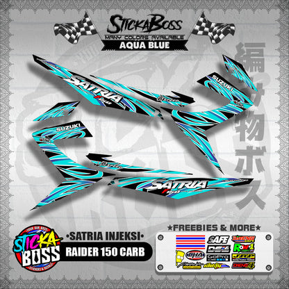 RAIDER 150 CARB DECALS ( SATRIA INJEKSI )【WITH FREEBIES】
