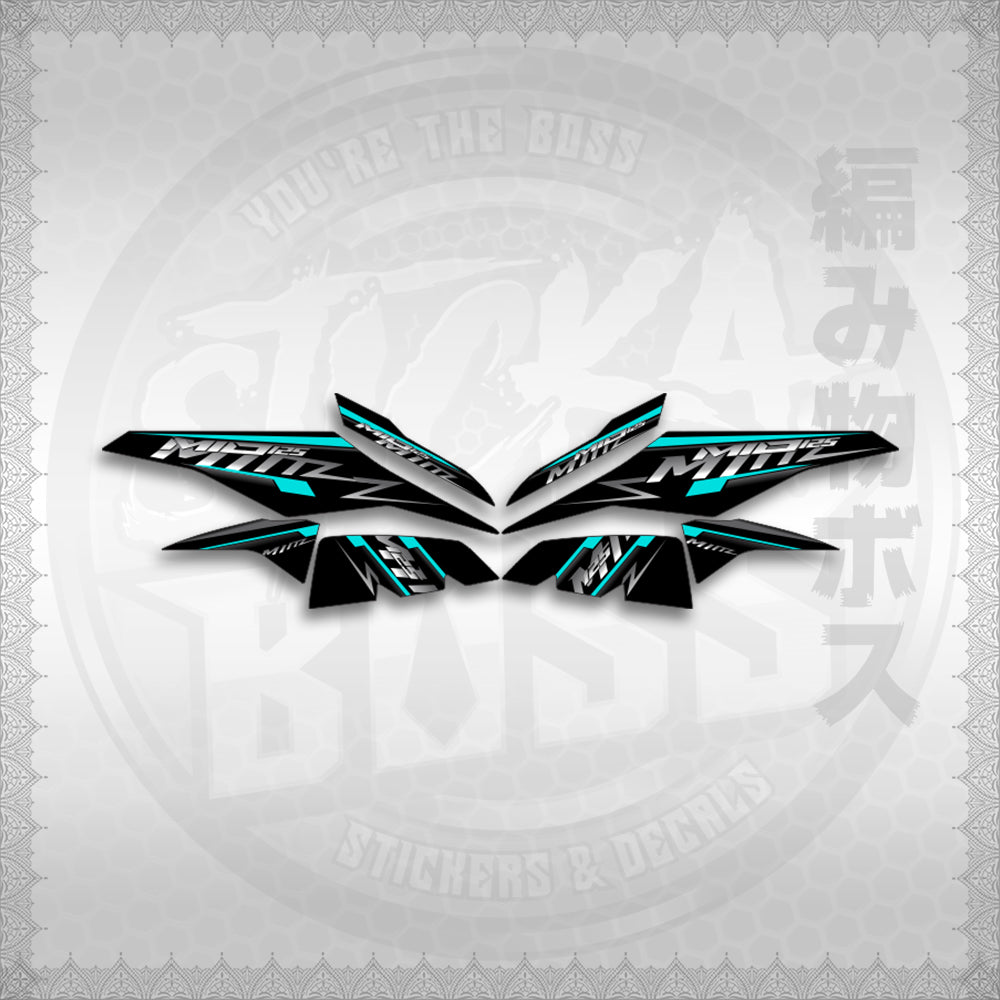STICKER DECALS for MIO I 125 M3 INDO (MIRSTMIZ) By STICKABOSS (SOFIE LAMINATED WATERPROOF)
