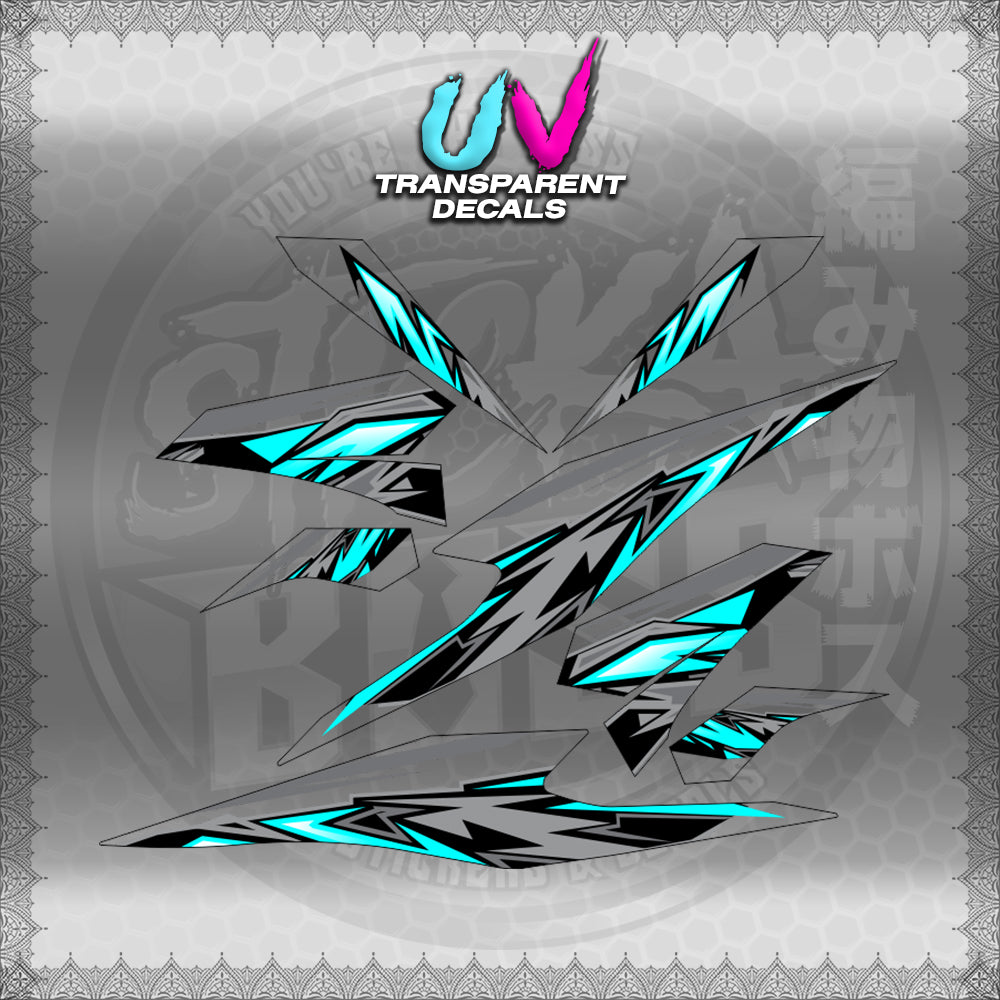 TRANSPARENT BEAT 110 V3 INDO-MALAY CONCEPT (STRIPING MOTIF DESIGN) STICKER DECALS for STICKABOSS