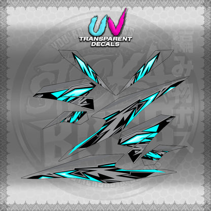 TRANSPARENT BEAT 110 V3 INDO-MALAY CONCEPT (STRIPING MOTIF DESIGN) STICKER DECALS for STICKABOSS