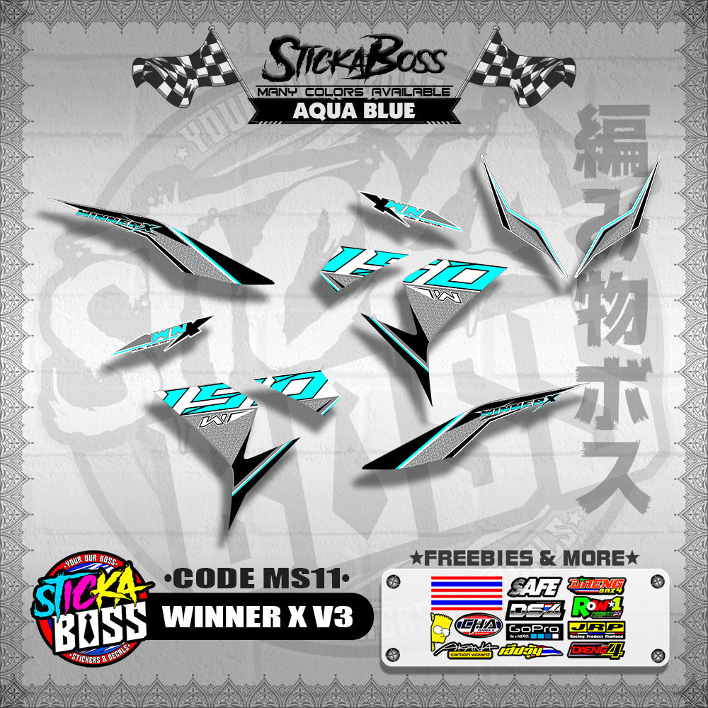 WINNER X V3 DECALS ( CODE MS11 )【WITH FREEBIES】