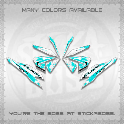 CLICK V2 MALAY FOR WHITE DECALS (HITAM STRIPING 03 MOTIF)STICKER DECALS By STICKABOSS