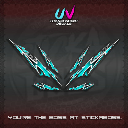 MIO 1 INDO UV TRANSPARENT (STRIPING A46 DESIGN)STICKER DECALS By STICKABOSS