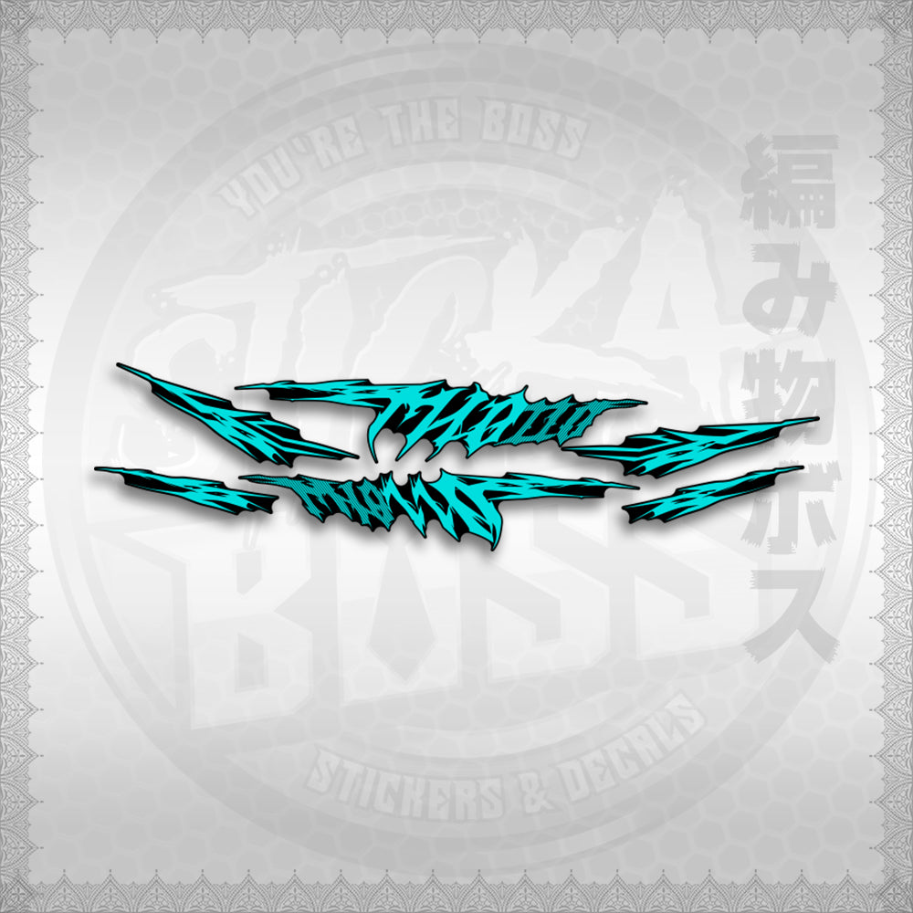 STICKER DECALS for MIO SOULTY INDO (MSOA4STKN) By STICKABOSS (SOFIE LAMINATED WATERPROOF)