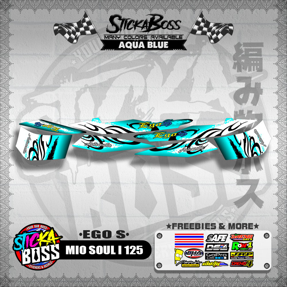 MIO SOUL I 125 DECALS ( EGO S )【WITH FREEBIES】