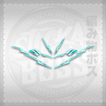 STICKER DECALS for AEROX 155 V1 THAI (AV1STOLTHST) By STICKABOSS (SOFIE LAMINATED WATERP