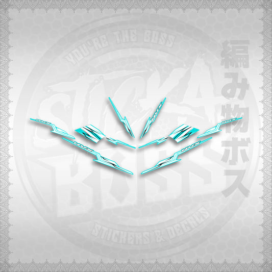 STICKER DECALS for AEROX 155 V1 THAI (AV1STOLTHST) By STICKABOSS (SOFIE LAMINATED WATERP