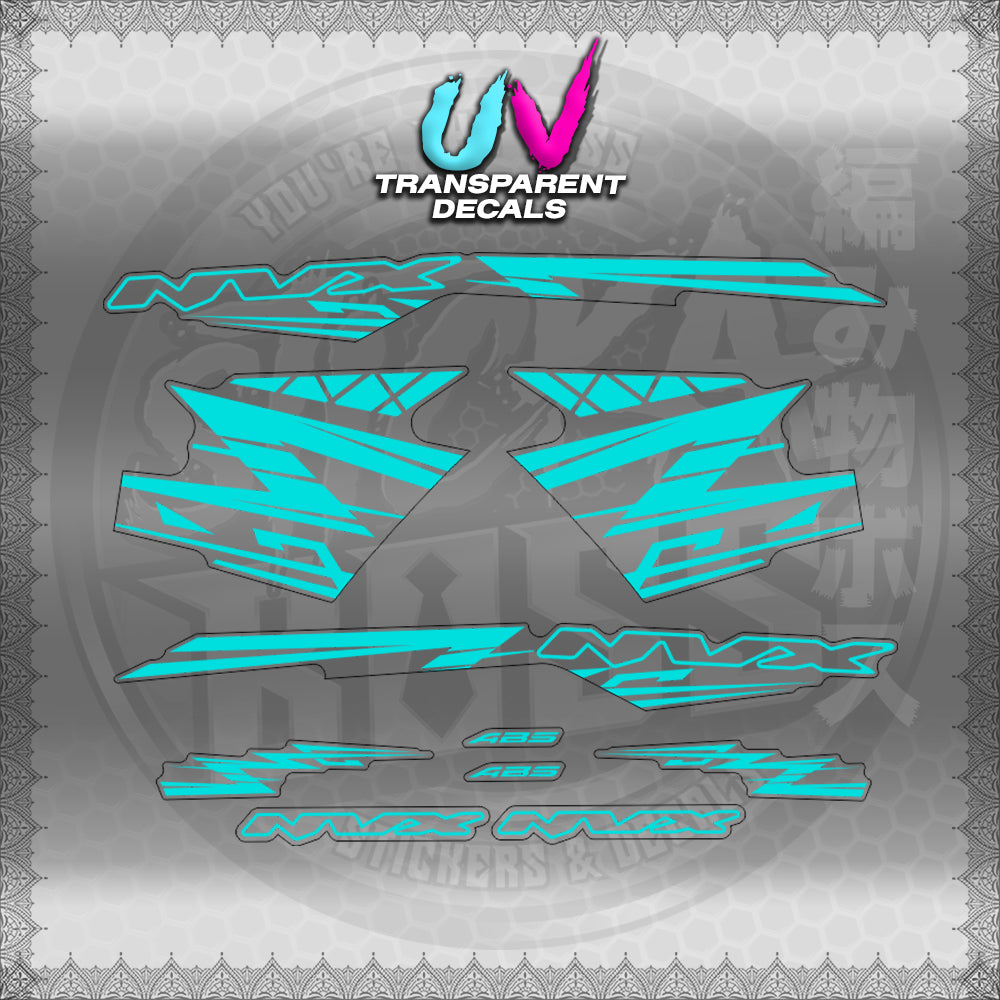 【PREMIUM UV PRINT】TRANSPARENT AEROX V3 ALPHA TURBO INDO (AV314ARV9S)【WITH FREEBIES】