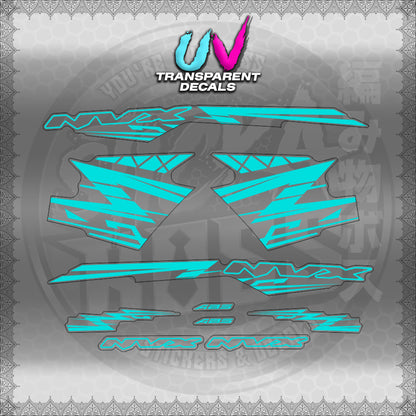 【PREMIUM UV PRINT】TRANSPARENT AEROX V3 ALPHA TURBO INDO (AV314ARV9S)【WITH FREEBIES】