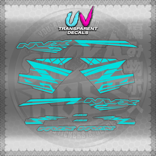 【PREMIUM UV PRINT】TRANSPARENT AEROX V3 ALPHA TURBO INDO (AV314ARV9S)【WITH FREEBIES】