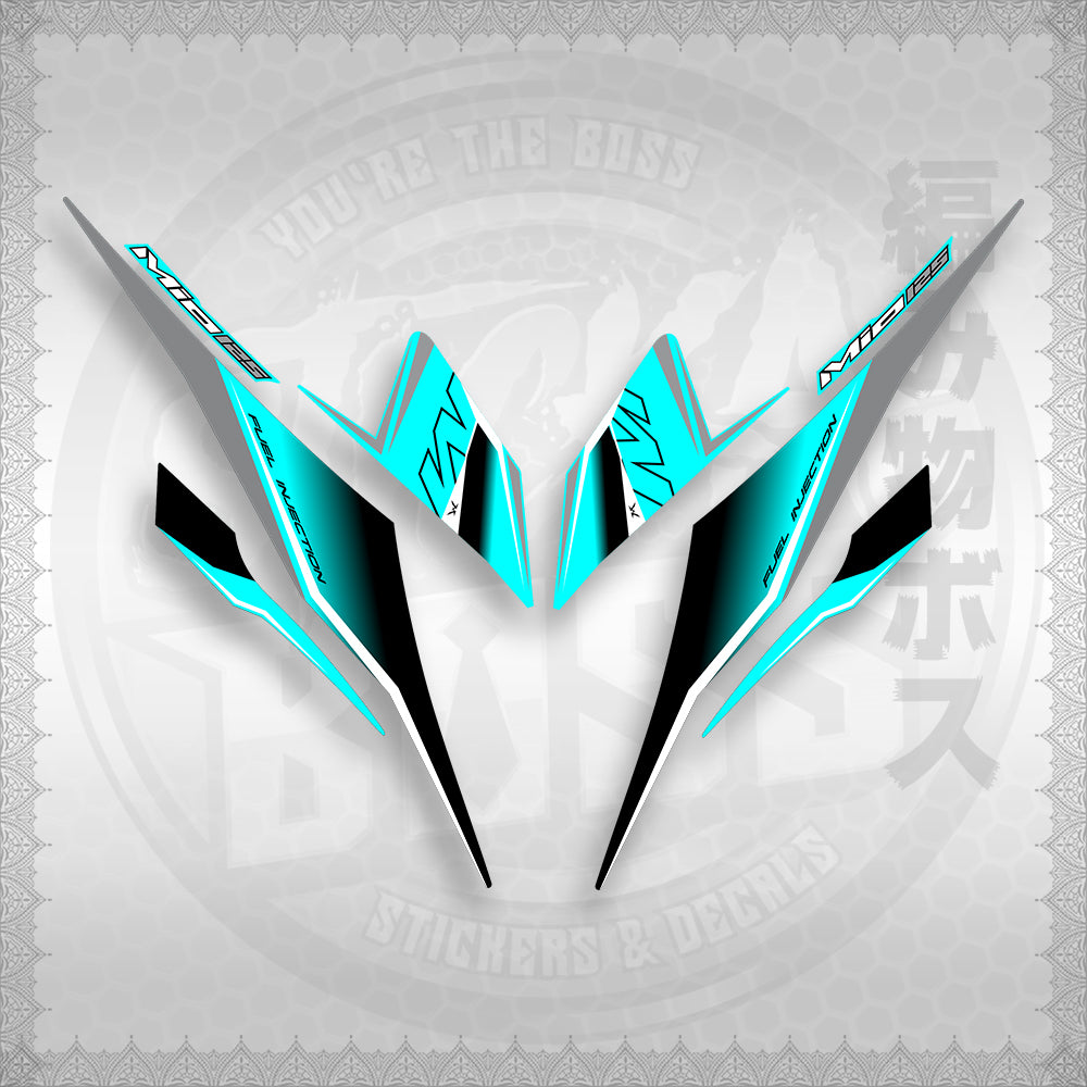 STICKER DECALS for MIO I 125 M3 (MIISTMO) By STICKABOSS (SOFIE LAMINATED WATERPROOF)