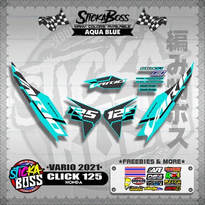 CLICK 125 V2 DECALS ( VARIO 2021 )【WITH FREEBIES】