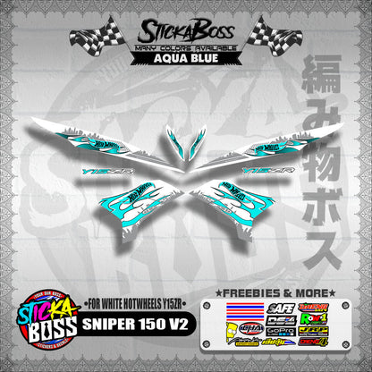SNIPER 150 V2 DECALS ( FOR WHITE HOTWHEELS Y15ZR )【WITH FREEBIES】
