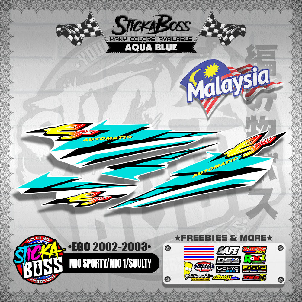 MIO SPORTY / MIO 1 / SOULTY DECALS ( EGO 2002-2003 )【WITH FREEBIES】