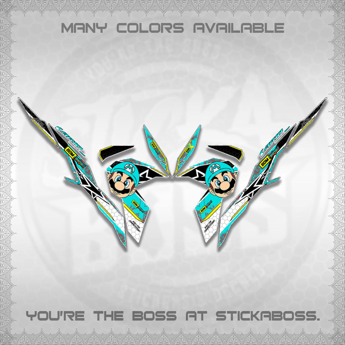 CLICK V3 VARIO DECALS (BOMX VARIO INSPIRED)STICKER DECALS By STICKABOSS