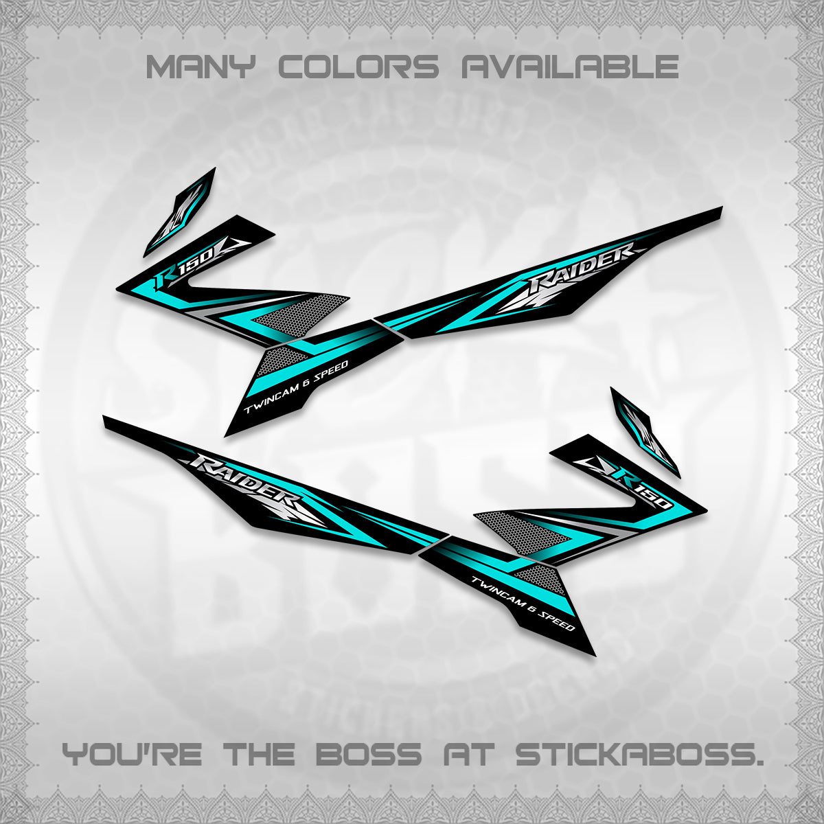 RAIDER 150 FI DECALS (TH CODE 1) STICKER DECALS BY STICKABOSS