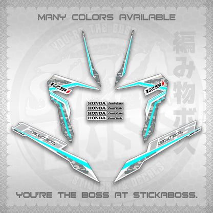 CLICK 125 V3 VIETNAM CONCEPT ( FOR WHITE BARCODE STYLE ) STICKER DECALS By STICKABOSS